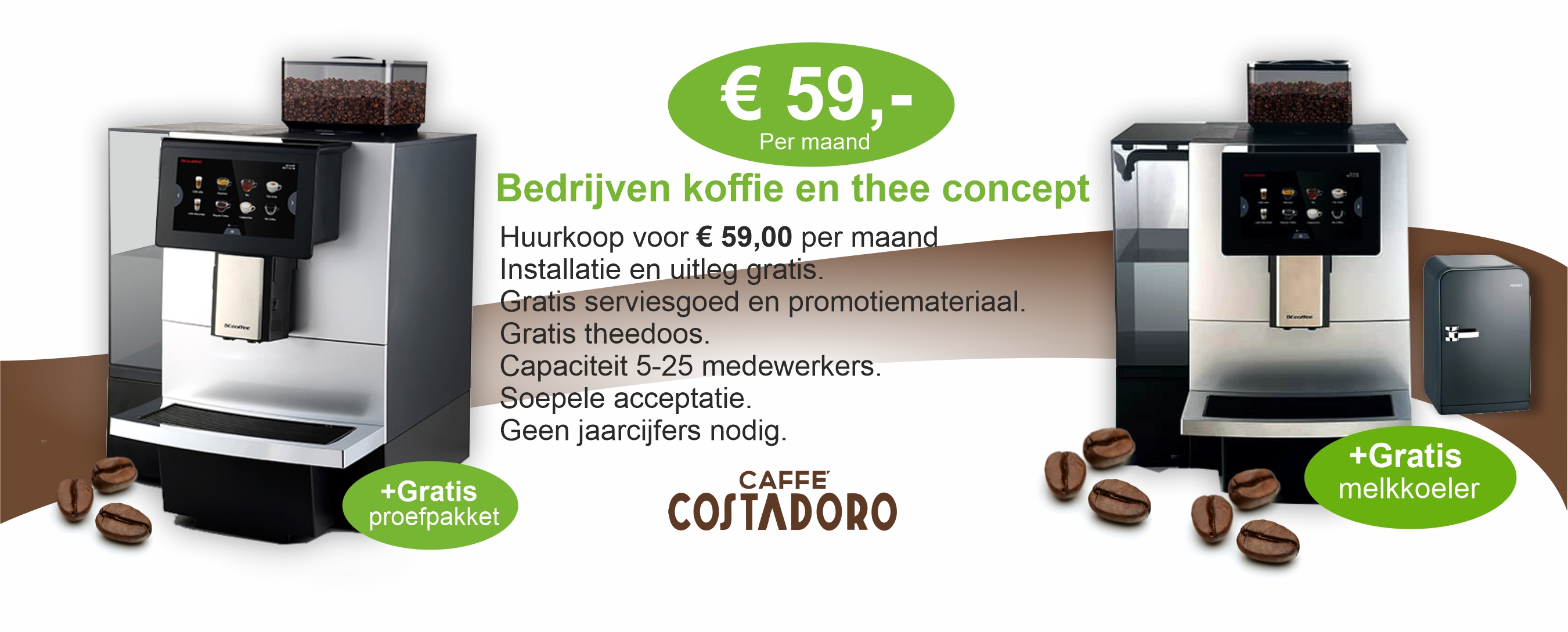 Horeca Leasen | € p.m. Koffiemachinehoreca.nl