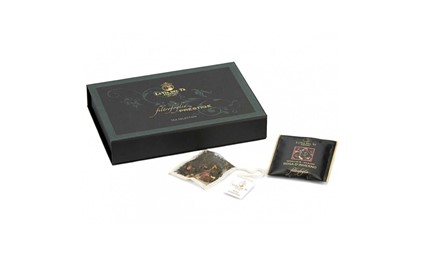 Theedoos eco-leer zwart