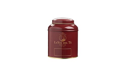 Theeblik la via del te 125 grams bordeaux rood