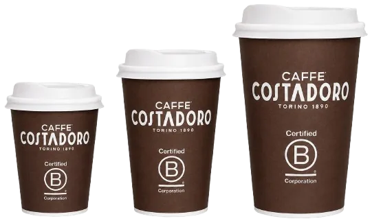 Costadoro to-go bekers in drie formaten